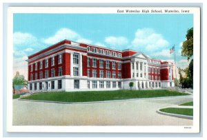 c1920's East Waterloo High School Building Waterloo Iowa IA Unposted Postcard