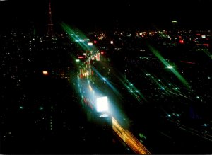 Japan Tokyo Pacific Hotel Downtown Tokyo At Night Seen From The 30th Floor Of...