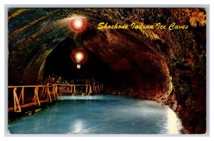 Shoshone Ice Caves Interior Shoshone Idaho ID UNP Chrome Postcard V22