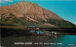 DENALI HIGHWAY, ALASKA Susitna Lodge postcard 7987