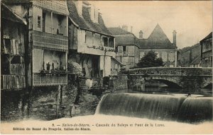 CPA SALIES-de-BEARN Cascade du Saleys et Pont de la Lune (1143165)