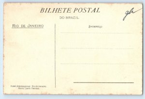 Rio De Janeiro Brazil Postcard Trees Road Canal do Mangue View c1930's Vintage