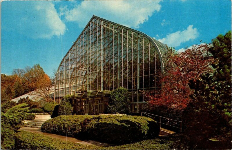 Eden Park Conservatory Cincinnati OH Ohio Greenhouse VTG Postcard UNP