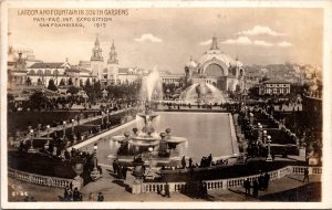 VINTAGE POSTCARD THE 1915 PANAMA-PACIFIC INT'L EXPOSITION SOUTH GARDENS RPPC