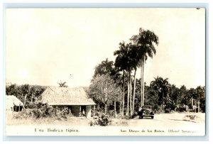 Una Bodega Tipical San Diego DE Los Banos Cuba Real Photo RPPC Postcard (N25)