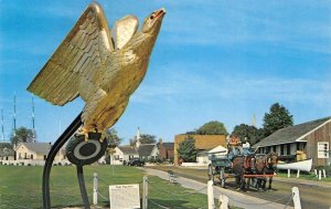 MYSTIC SEAPORT Mystic, Connecticut US Coast Guard c1950s Vintage Postcard