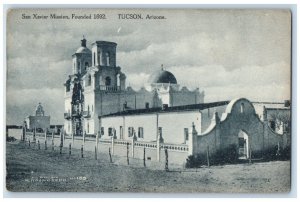 c1910 San Xavier Mission Founded 1692 Tucson Arizona AZ Vintage Antique Postcard