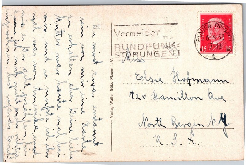 RPPC Germany Plauen Lohmuhlenanlage m. Schlob