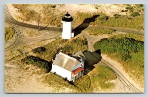 Race Point Lighthouse   Provincetown  Cape Cod Massachusetts  Postcard