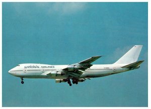 National Airlines Boeing 747 243B Airplane Postcard