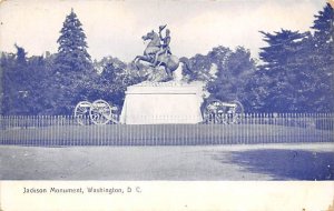 Jackson Monument Washington DC, USA Statues / Monuments Unused paper wear on ...