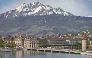 Switzerland Luzern mit Pilatus