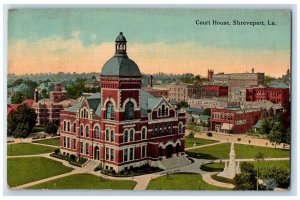 1913 Court House Exterior Building Shreveport Louisiana Vintage Antique Postcard