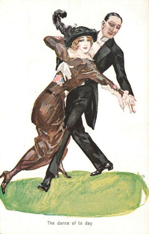 Doing The Tango The Dance of Today Postcard