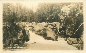 C-1910 Paradise Canyon Glacier Park Montana #501 RPPC Photo Postcard 21-4206