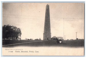c1905 Groton Monument Groton Connecticut CT Antique Unposted Postcard