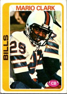 1978 Topps Football Card Mario Clark Buffalo Bills sk7075