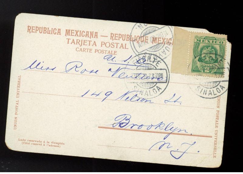 1907 Cautla  Mexico Postcard Cover Chozas de los Inigenas native people's huts