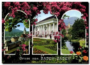 Modern Postcard Gruss von Baden Baden