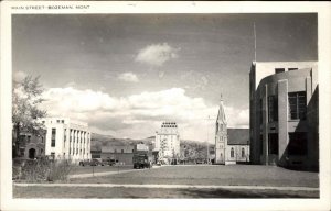 Bozeman MT Main St. 1920s-30s Real Photo Postcard