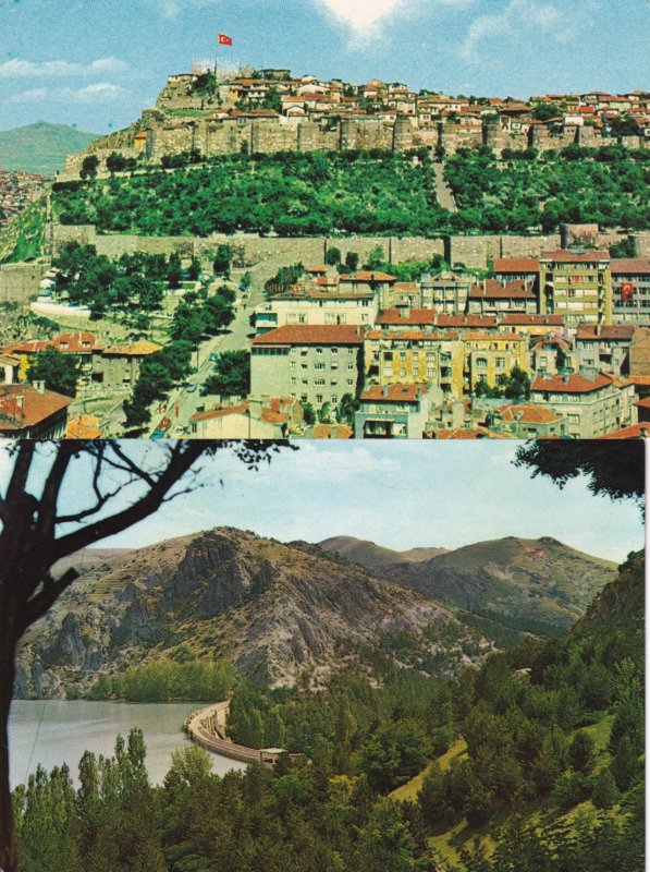 Ankara Turkey 2x Mountain View Postcard s