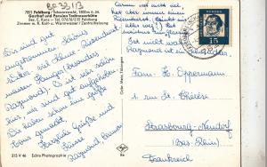 BF33113 feldberg schwarzwald gasthof und pesion germany front/back image