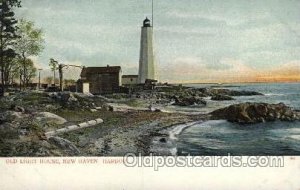 New Haven, Conn USA Lighthouse Unused close to perfect, very light tab marks ...