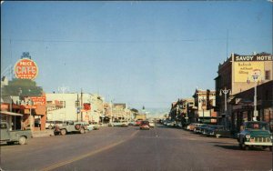 Price Utah UT Main St. Cars Visible Signs 1950s-60s Postcard