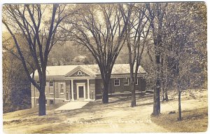 Proctor VT New Library Building Real Photo RPPC Postcard