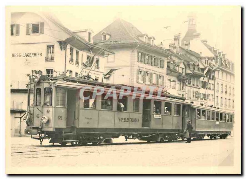 Postcard Modern Tram VBW BDe April 4, 37 WT als CFE April 4 in Bern Kornhausp...