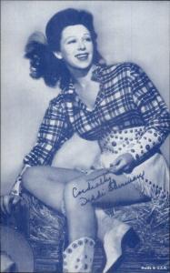 Cowgirl Movie Actress in Costume - Mutoscope Exhibit Card DIDDI SHERMAN