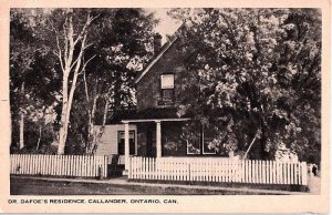 Postcard HOUSE SCENE Callander Ontario ON AJ5373