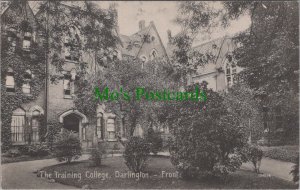 Co Durham Postcard - Darlington, The Training College - Front Entrance RS35893