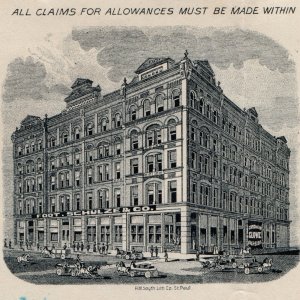 1903 St. Paul, MN Foot, Schulze Letterhead Goodyear Rubber Engraved Building 1L