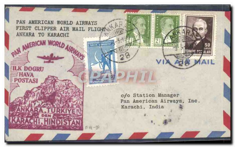 Turkey Letter Ankara to Karachi September 3, 1947