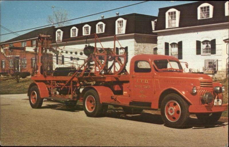 Louisville KY Fire Engine c1960s Postcard