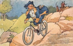 GENERAL PUTNAM'S RIDE BICYCLE CORBIN COASTER BRAKE COLORADO AD POSTCARD 1910