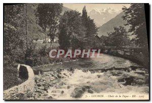 Old Postcard Luchon drop Pike