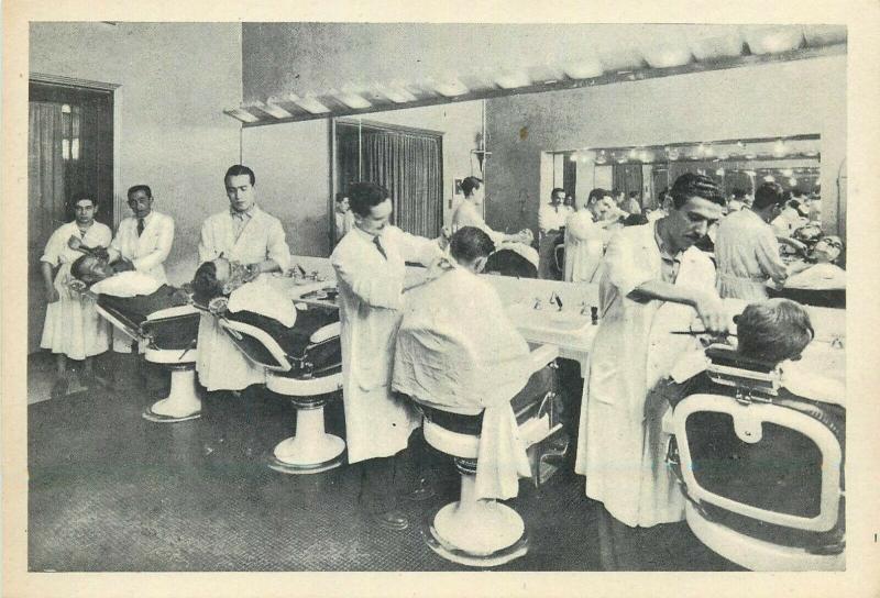 Italy Rome Alexander Club gents hairdressers barber shop