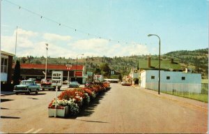Summerland BC Street Scene Phillips 66 c1965 Postcard F67