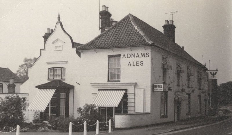 Wrentham Spread Eagle Suffolk Pub Hotel Rare RPC Postcard