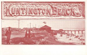 HUNTINGTON BEACH Orange County, CA Walt M. Reeves ca 1900s Vintage Postcard