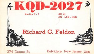 KQD2027 Belvidere, NJ, USA QSL Unused 