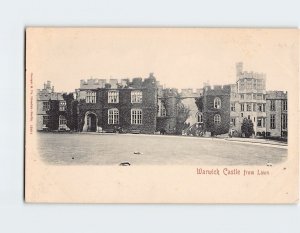 Postcard Warwick Castle from Lawn, Warwick, England