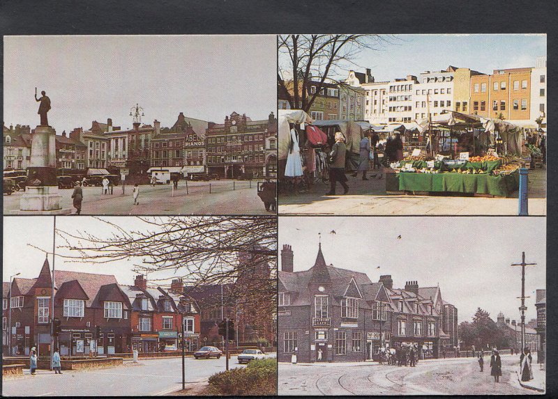 Northamptonshire Postcard - Northampton Then and Now  A8002