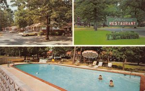 Louisville, GA Georgia ALLENWOOD MOTEL~RESTAURANT Jefferson Co ROADSIDE Postcard