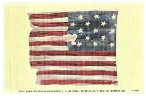 Original Star Spangled Banner Flag Smithsonian Postcard