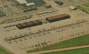 Boeing Wichita KS Production Plant Aerial View New 737 B52 S1C 707 postcard H164 