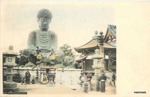 C-1905 hand colored Buddha Statue Japan postcard 11315