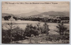 Barton VT Bird's Eye of Town c1940 To East Hartford CN Postcard P21